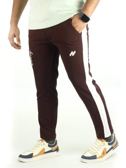 Luxury Stripe Coffee Trouser
